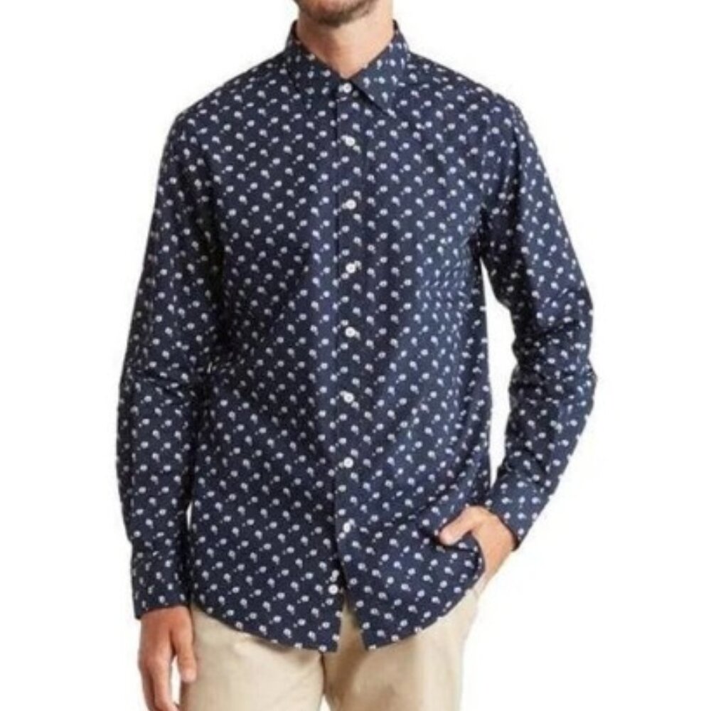 Men's Rodd & Gunn Long Sleeve Buton Down Shirt Size XS Sports Fit Navy